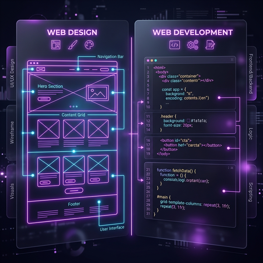 Web Design vs. Web Development